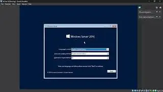 Installing a Windows Server 16 VM in Oracle VirtualBox