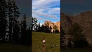 The 🦌 behind me!! Did you see it? #oregon #craterlake #drone #deer