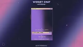 PURPLE COMPUTER TWITCH CHAT WIDGET W/STREAMELEMENTS