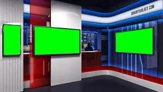 Virtual Studio 053A For Photoshop | Green Screen