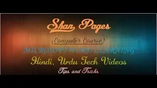 MS Word Home Tab Styles and Editing group - Computer Course (Shan Pages)