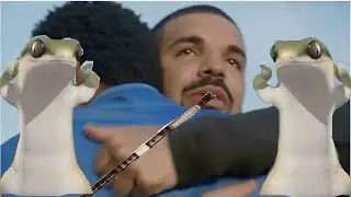 Drake - God's Plan but flute meme 1hours Flex/ Ящерка танцует под флейту Флекс 1 час