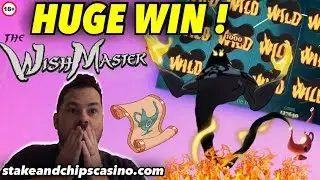 HUGE WIN ON WISHMASTER SLOT 🚨 Online CASINO Game WIN !!