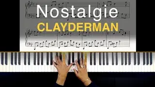 Nostalgie - Richard Clayderman | Scrolling Sheet Music Piano Tutorial