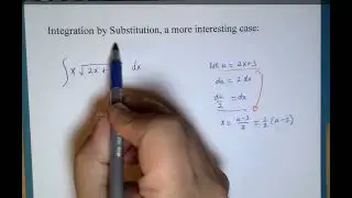 Integration by Substitution, a more interesting case