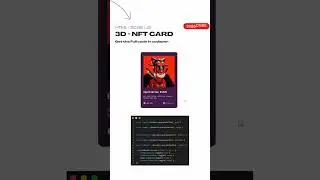 3D - NFT CARD / HTML / SCSS / JS #coding #css #html #js #scssoftware #3danimation#nike