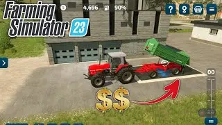 Crop Selling in Farming Simulator 23, Fs 23 Multiplayer Gameplay #new #add #tractor #growth #stocks