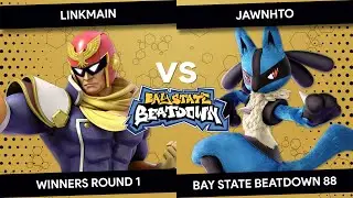 Bay State Beatdown 88 - LinkMain (Captain Falcon) vs Jawnhto (Lucario) - Winners Round 1
