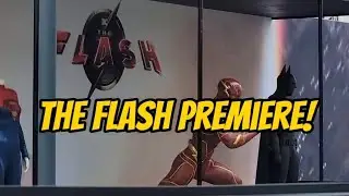 Batman attending The Flash Premiere