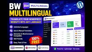 How to Create a Multilingual WordPress Website for FREE | BW Multilingual Plugin Tutorial (2026)