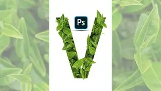 How to create Realistic Leaves text effect in photoshop l youtube shots l Photoshop tutorial
