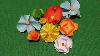 Как сделать объемные цветы из бумаги/4 простых способа/чем заняться на карантине
