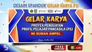 (GRATIS CDR) Desain Banner Gelar Karya P5 - #nurdesigns
