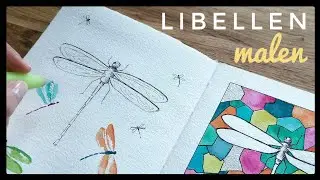 einfache Libelle malen lernen für Anfänger