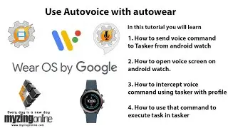 Using autovoice with autowear -  Open app by saying open netflix from android watch