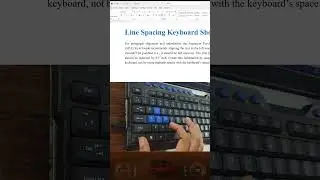 Single, Double, and 1.5 Line Spacing Shortcuts in MS Word! 