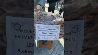 Bugünkü Hayır Simitlerimiz, merhum İzami Turan ruhuna dağıtıldı. #hayırsimitleri #lokma #sadaka #aşk
