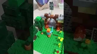 Minecraft Lego мультфильм Лесной особняк разбойников