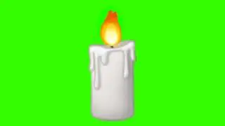 Candle green screen no copyright 