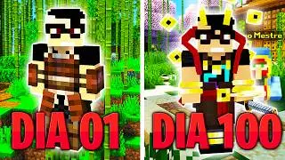 SOBREVIVI 100 DIAS SENDO O MESTRE SAMURAI NO MINECRAFT - O FILME