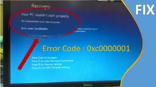 Cara Mengatasi Error Code : 0xc000001 Pada Windows 10