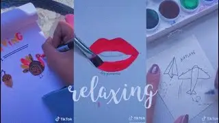 People Doodling/Painting for 5 minutes straight (relaxing) - Tik Tok Art Compilation #13