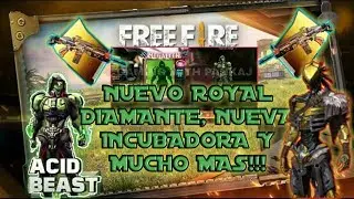 FREE FIRE NUEVA INCUBADORA SCAR Y ROYAL DIAMANTE DEL APOCALIPSIS!!!