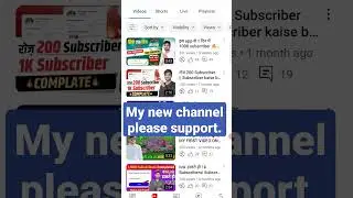 My new channel please support 