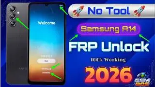 Samsung A14 Frp Bypass 2026 With Pc Android 15 Latest Security 🎯 Without Any Tool