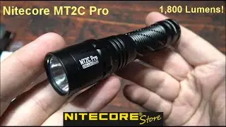 Nitecore MT2C Pro Flashlight Kit Review! (Official Release, NiteLab UHi 20 LED, 1,800 Lumens!)