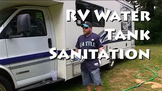 Sanitizing RV Water Holding Tank