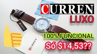 Relógio CURREN LUXO - Excelente Custo-Benefício