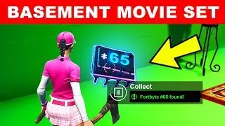 Found in a Basement Budget Movie Set - Fortnite Fortbyte #65 Location Guide