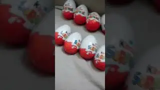 Opening 8 kinder surprise eggs!!