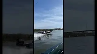 Letting Ole Girl Fly…. #enjoy #fishing #bassfishing #boating #wideopen #sendit #tritonboats #fun