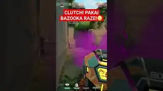 CLUTCH! Raze Mode BAZOOKA!😳 #valorant #shorts #short #razegameplay #djrazorgaming