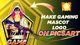 How to make gaming 📲mascot 🔥logo in PicsArt😱 || How to make gaming logo in PicsArt on android phone