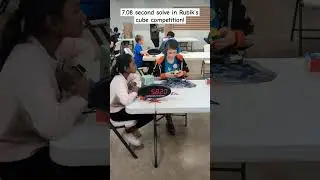 Rubik's cube solved in 7.08 seconds (8.33 TPS)