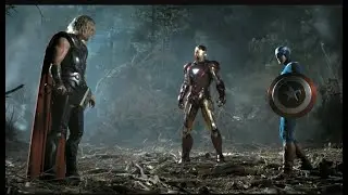 Thor meets iron man and captain America for the first time