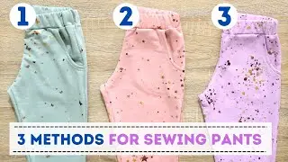 How to sew pants? 3 methods that I use!