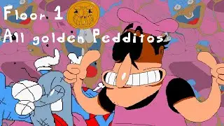 Pizza Tower Peppino Update - All Golden Pedditos on Floor 1