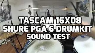 Tascam 16x08 / Shure PGA 6  - Audio Review / Sound Test [HQ; 60 FPS]