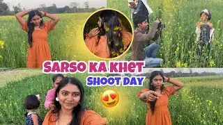 Sarso ke khet me photo shoot 🌼