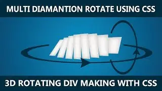 3D Animation using CSS - 3D Flipping and Rotation multi layers using CSS