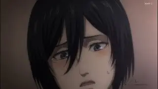 Historia jokes with Mikasa and makes her blush_Shingeki no Kyojin ep 69
