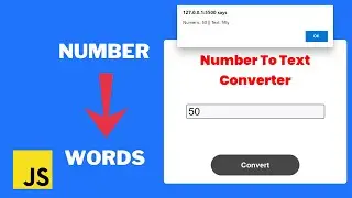 How to convert Numbers to strings/words using JS