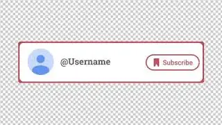 Youtube subscribe animated banner (simple)