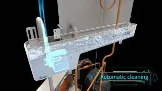 24H with 44LBS Bin and Electric Water Drain Pump, Clear Cube, Stainless Steel Construction, Auto Ope