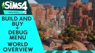 The Sims 4 HORSE RANCH | World overview | BUILD AND BUY + DEBUG MENU
