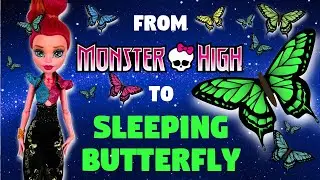 Making SLEEPING FLOWER BUTTERFLY / Monster High Doll Repaint by Poppen Atelier 